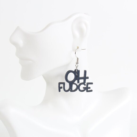 A Christmas Story Earrings,  Oh Fudge! Brand New - Picture 3 of 4